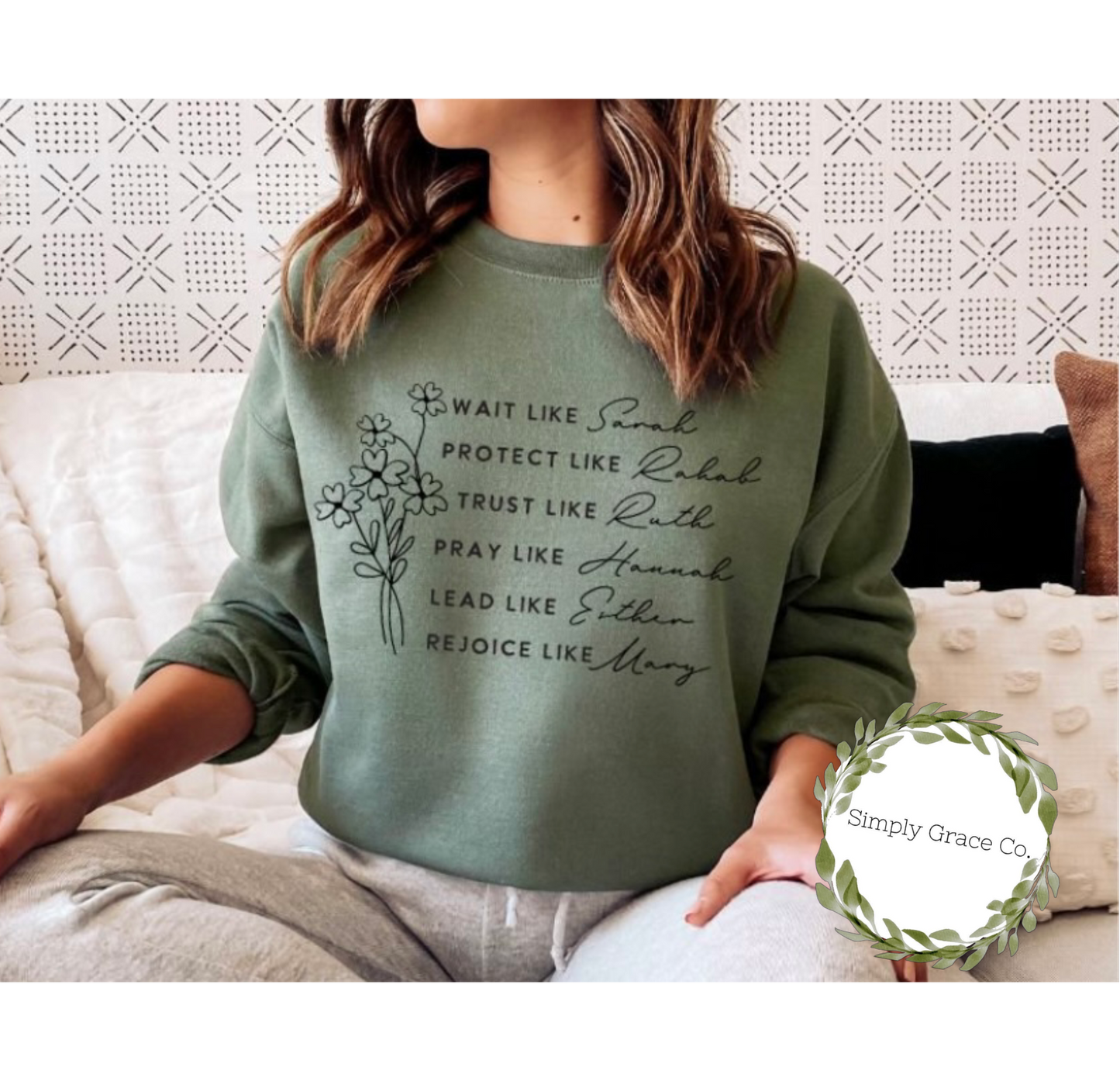 Women of the Bible crewnecks