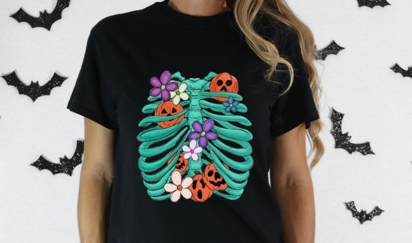 Pumpkin ribs tee