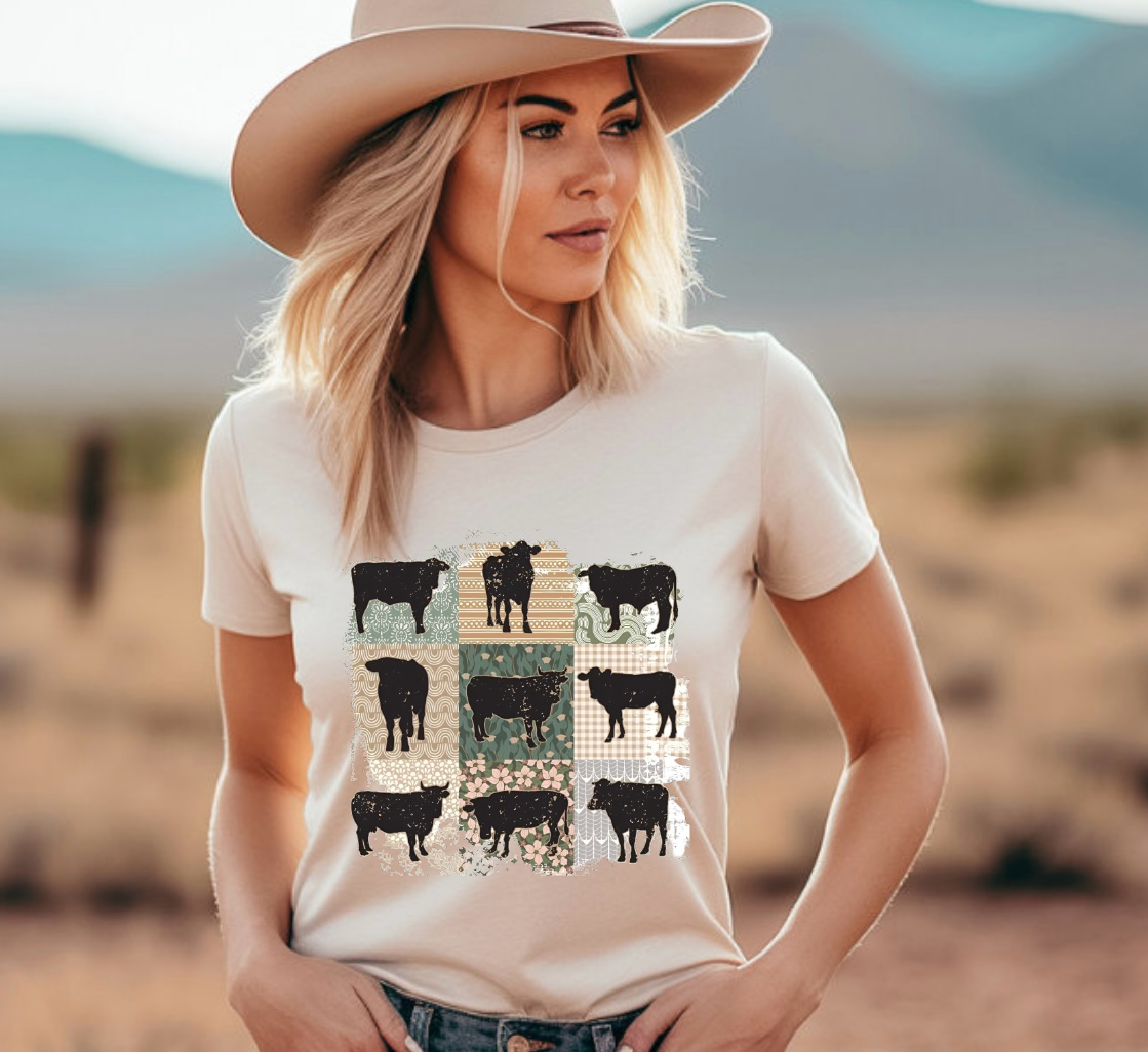 Patchwork Cow T-Shirt